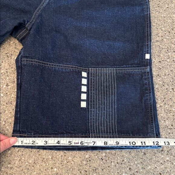 VOKAL By Nelly Y2K Baggy Hip Hop Denim Patchwork Jorts - Picture 10 of 13